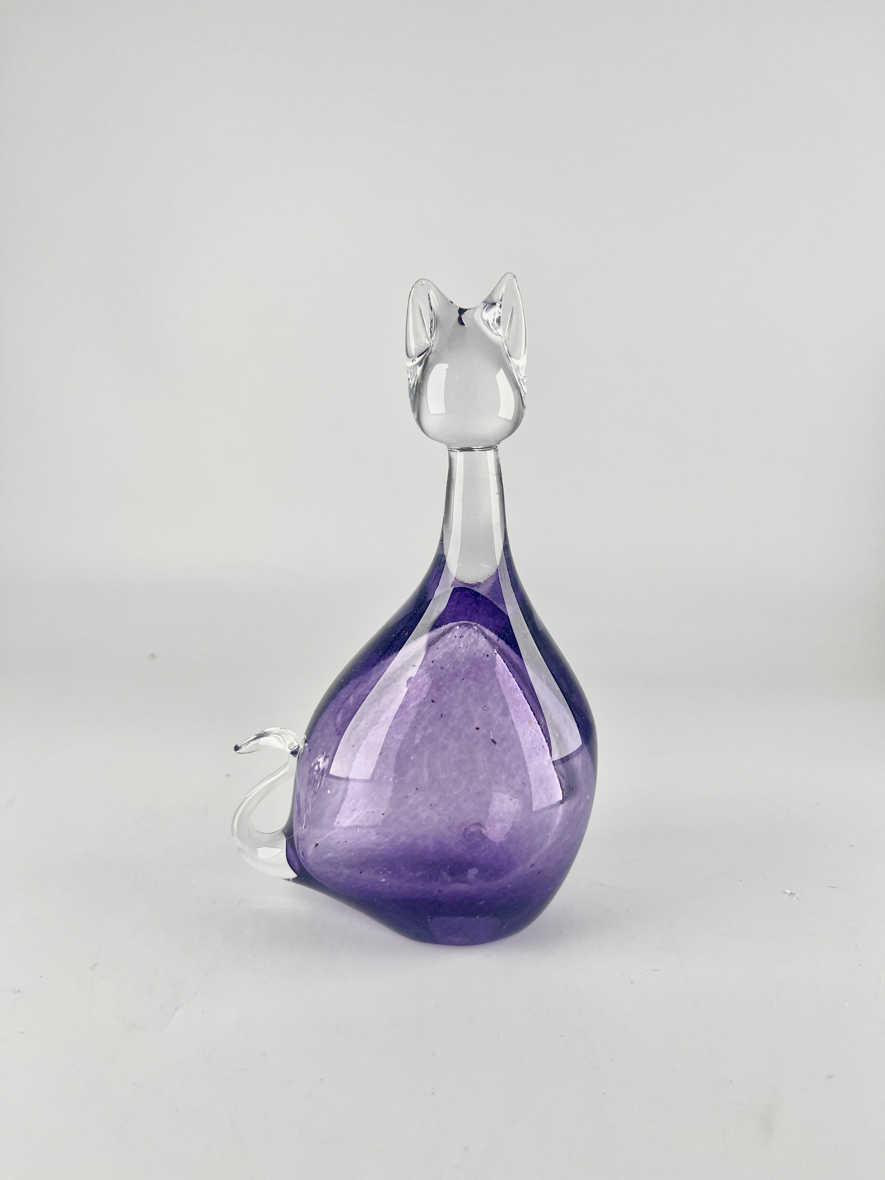 Summer cat - Glass sculpture